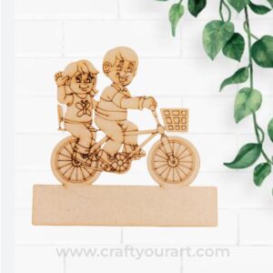 Brother and Sister Pre Marked MDF Mini Nameboard Design 9