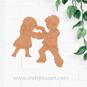 Brother sister Pre Marked MDF Design 1