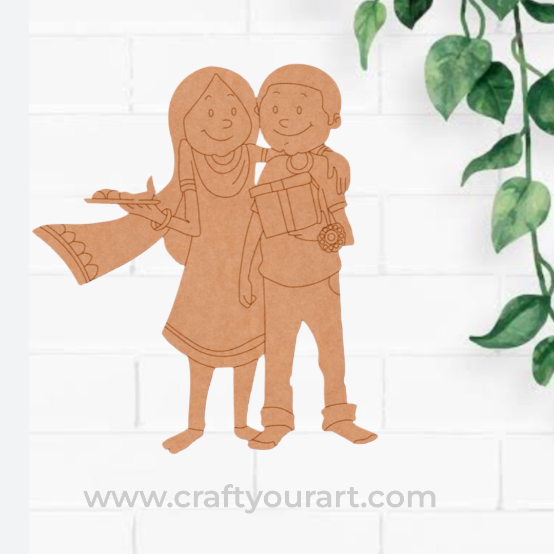 Brother Sister Pre Marked MDF Design 28