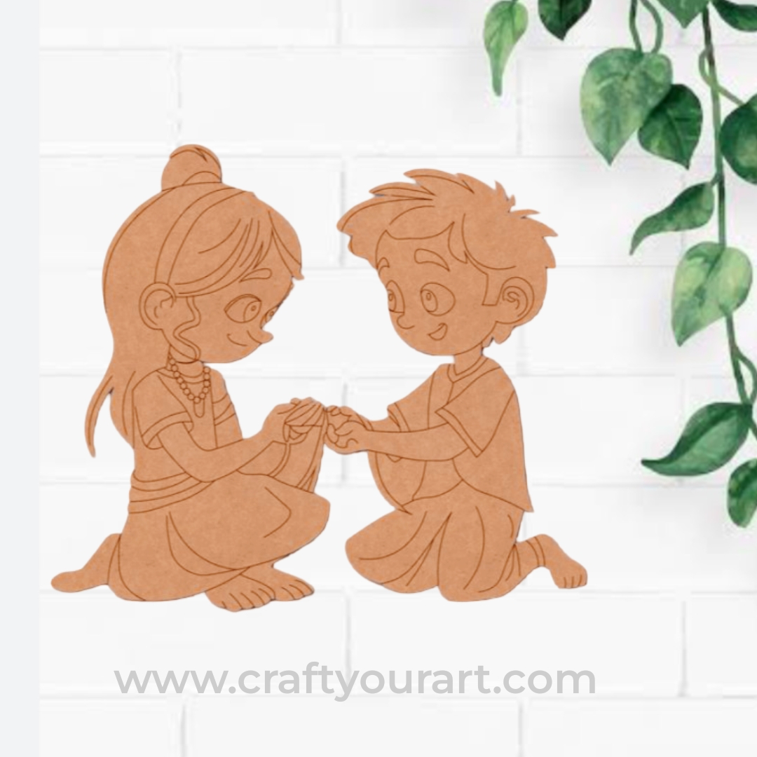 Brother Sister Pre Marked MDF Design 38