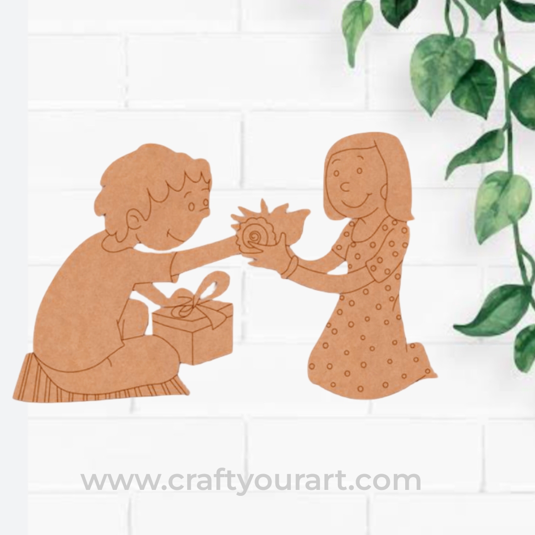 Brother Sister Pre Marked MDF Design 39