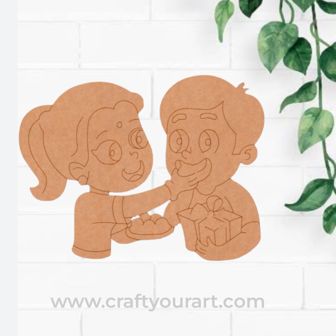 Brother Sister Pre Marked MDF Design 41