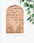 Banana Tree Mehrab Frame Pre Marked MDF Design 1