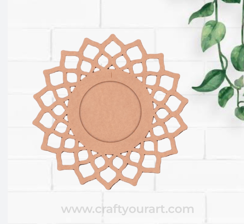 Diya Tealight Holder MDF Design 38