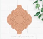 Floral Diya Tealight Holder Pre Marked MDF Design 2