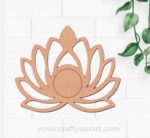 Lotus Diya Tealight Holder MDF Design 2