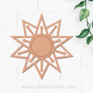 Diya Tealight Holder Pre Marked MDF Design 51