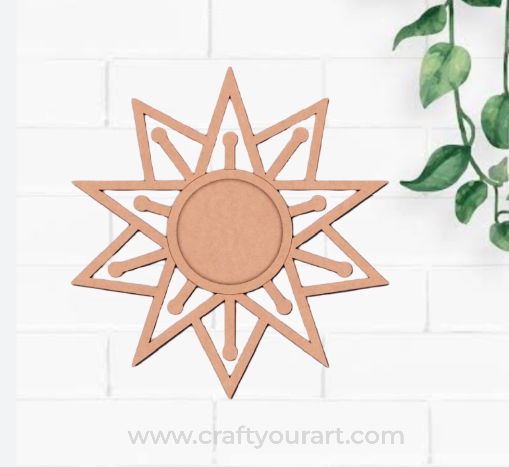 Diya Tealight Holder Pre Marked MDF Design 51