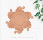 Peacock Diya Tealight Holder Pre Marked MDF Design 2