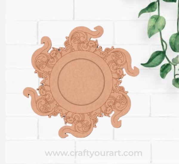 Peacock Diya Tealight Holder Pre Marked MDF Design 2