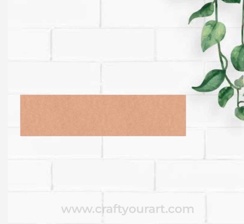 Rectangle Plank Cutout MDF Design 1
