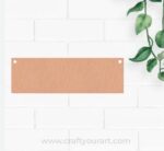Rectangle Plank Cutout With Holes MDF Design 1