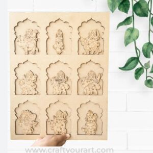 Nav Durga Jharokha Pre Marked MDF Design 1