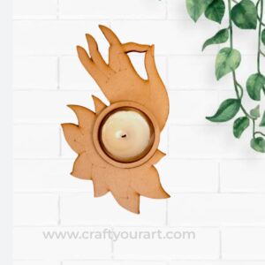 Hast Mudra Tealight Candle Holder