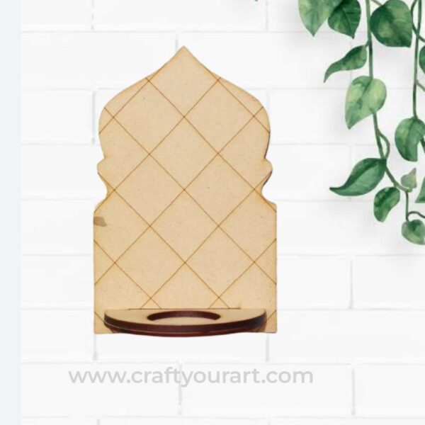 Designer Jharokha Tealight Pre Marked MDF Design 2