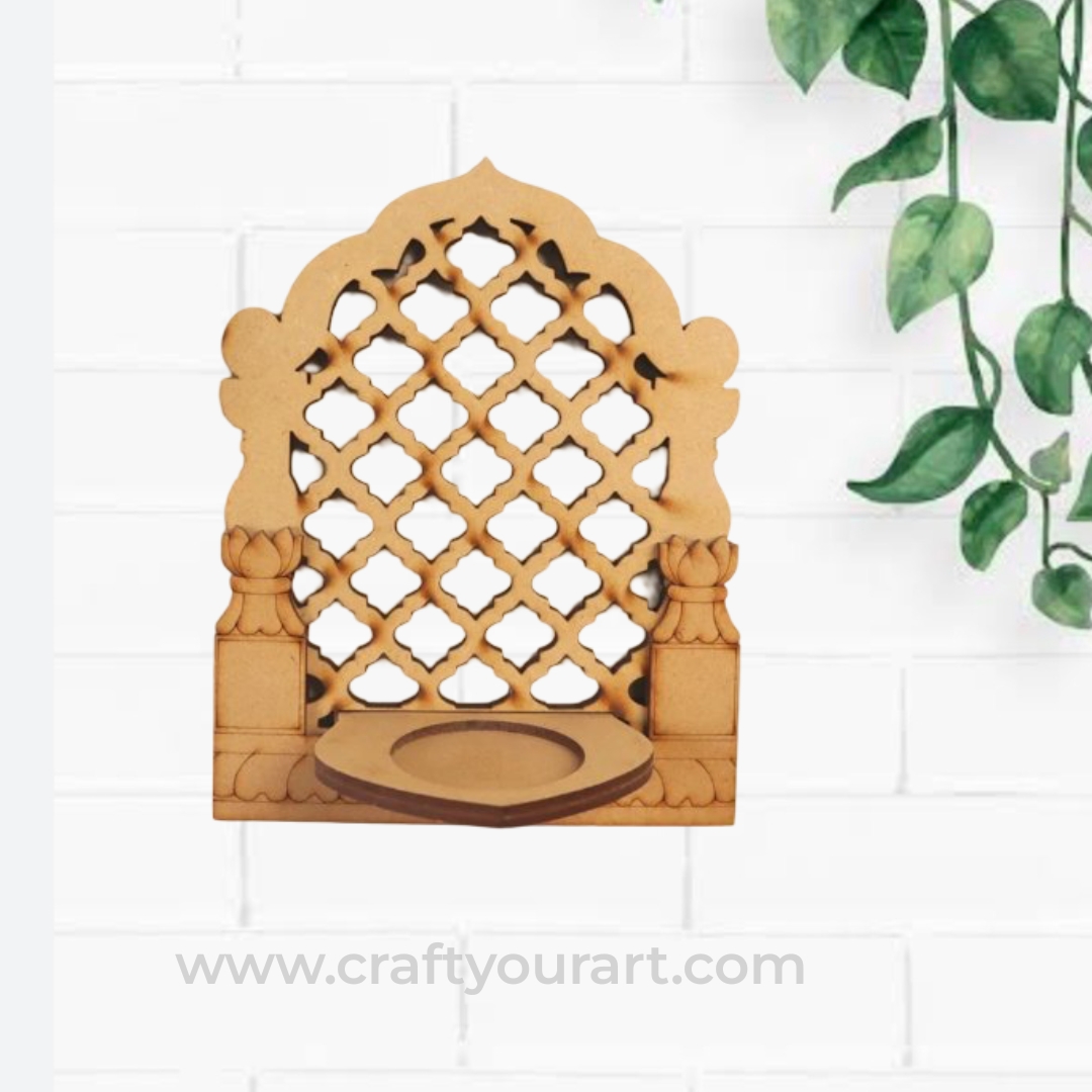 Designer Jharokha Tealight MDF Design 2