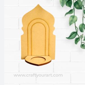 Designer Jharokha Tealight Pre Marked MDF Design 3