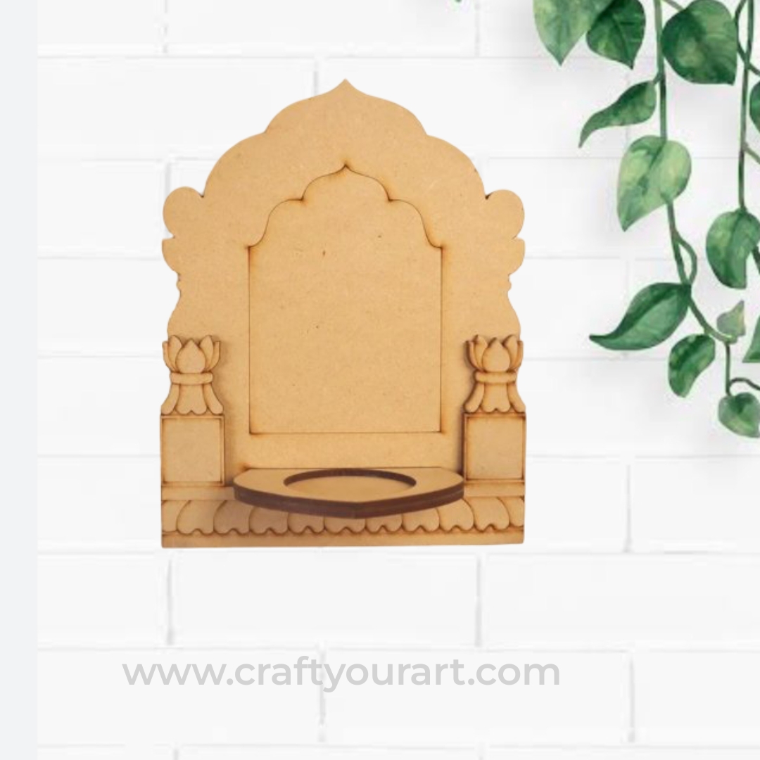Designer Jharokha Tealight Pre Marked MDF Design 4