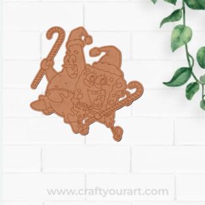 Christmas Spongebob Pre Marked MDF Design 1