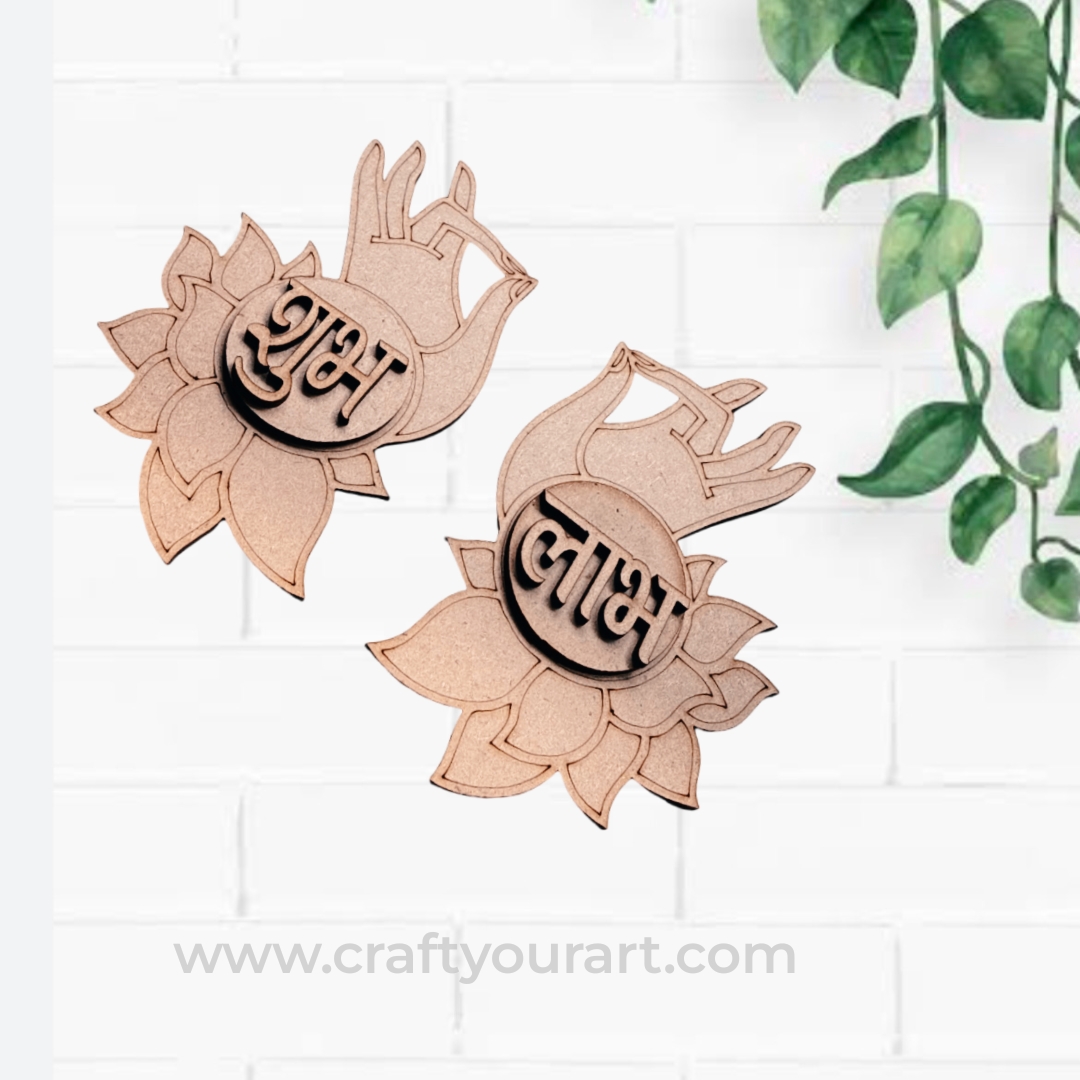 Hand Shubh Labh MDF Design 30