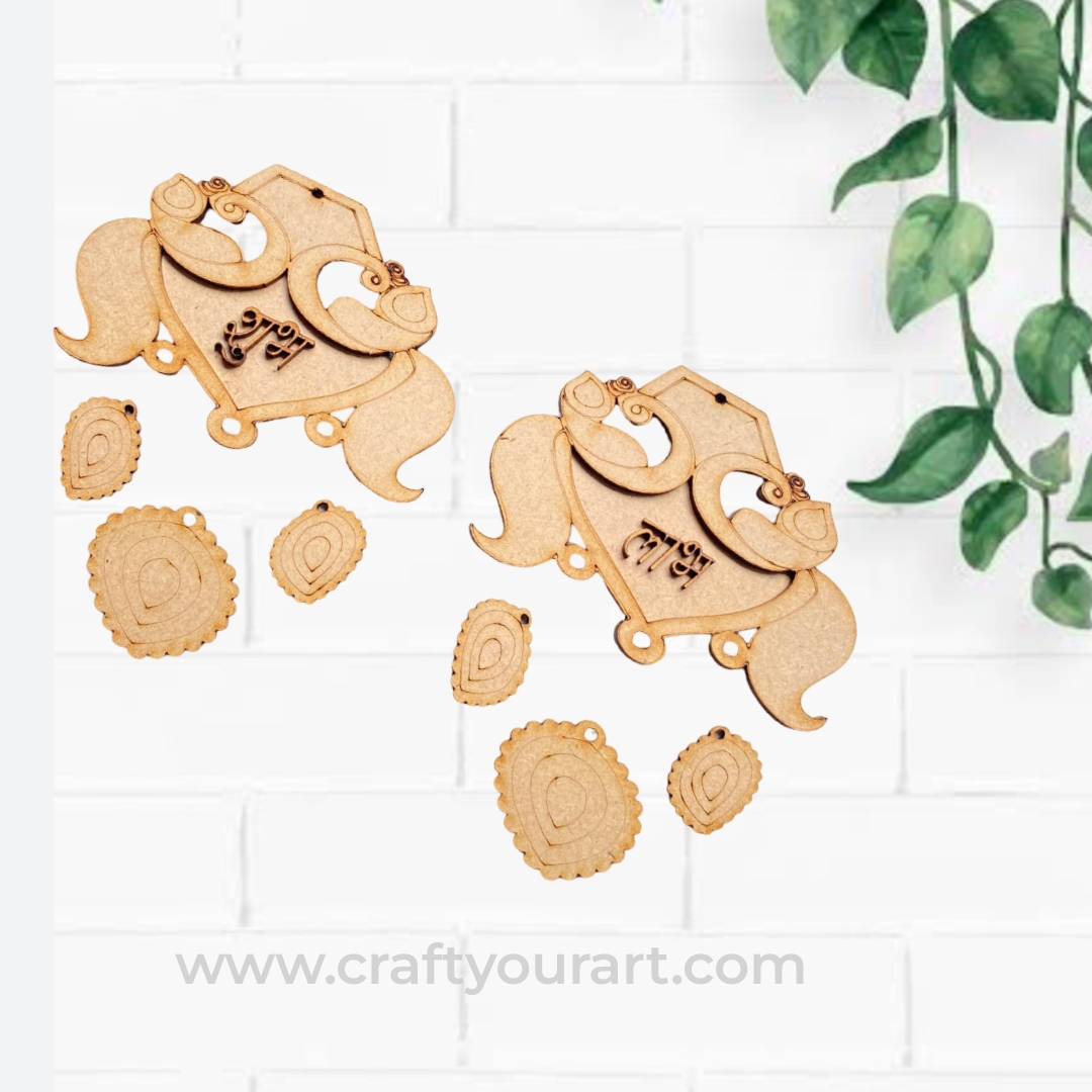 Peacock Shubh Labh MDF Design 28