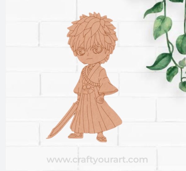 Anime Ninja Pre Marked MDF Design 1