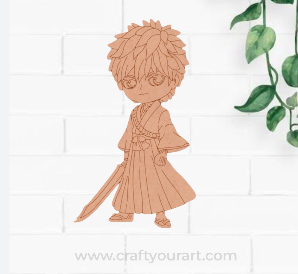 Anime Ninja Pre Marked MDF Design 1