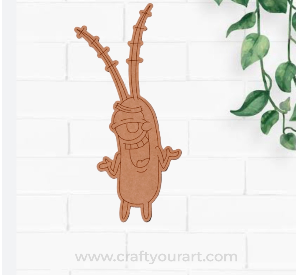 Plankton Spongebob Pre Marked MDF Design 1