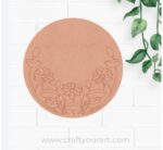 Lotus Pre Marked Round MDF Design 4