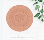 Flower Mandala Pre Marked Round MDF Design 2