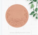 Lotus Pre Marked Round MDF Design 3