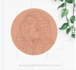 Maharani Bani Thani Pre Marked Round MDF Design 1