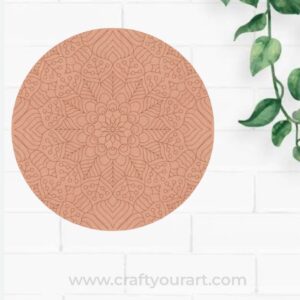 Mandala Pre Marked Round MDF Design 26
