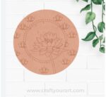 Lotus Pre Marked Round MDF Design 6
