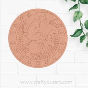Sonic Pre Marked Round MDF Design 1