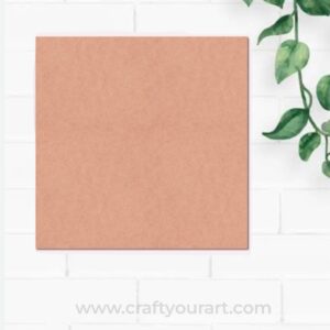 Plain Square Base Cutout MDF Design 1