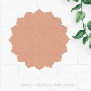 Plain Mandala Base Cutout MDF Design 1
