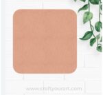 Plain Square Base Cutout MDF Design 2