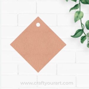 Rhombus With One Hole MDF Design 1