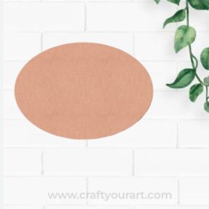 Oval Base Cutout MDF Design 1