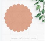 Flower Base Cutout MDF Design 4