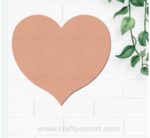 Heart Poker Cutout MDF Design 1