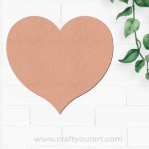 Heart Poker Cutout MDF Design 1