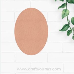 Oval Base Cutout MDF Design 3