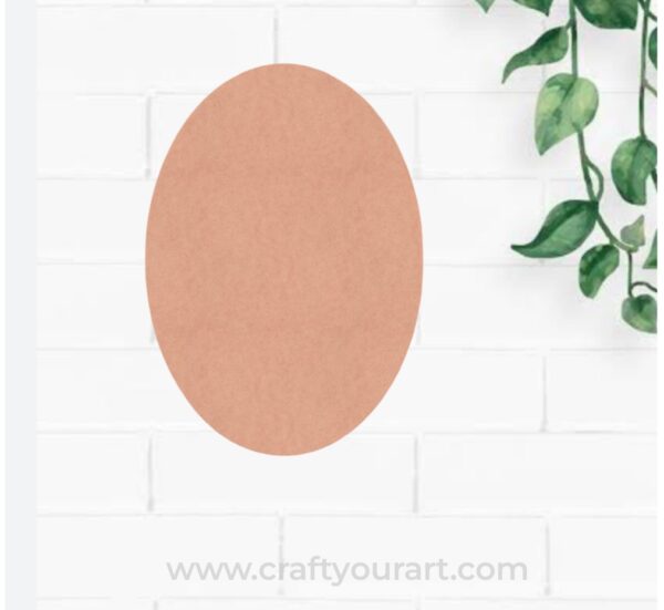 Oval Base Cutout MDF Design 3