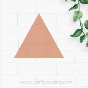 Triangle Base Cutout MDF Design 1