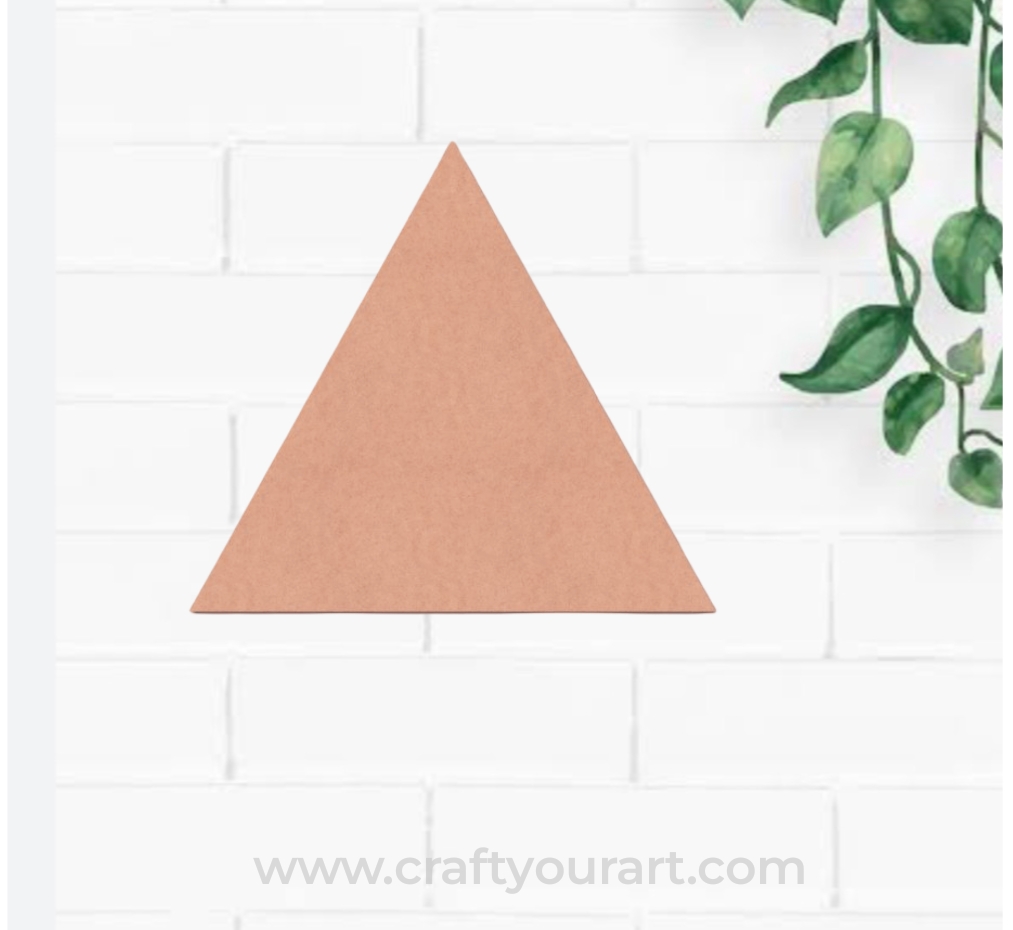 Triangle Base Cutout MDF Design 1