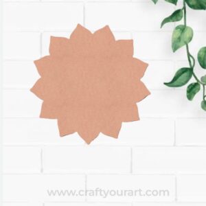 Plain Mandala Flower Cutout MDF Design 1