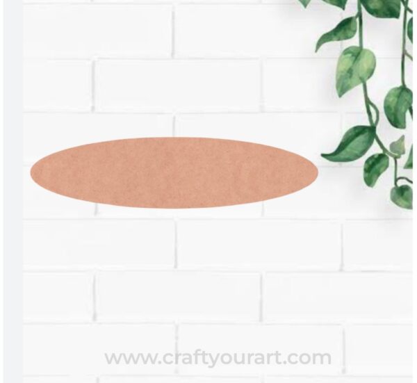 Oval Base Cutout MDF Design 2