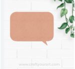 Dialogue Base Cutout MDF Design 1